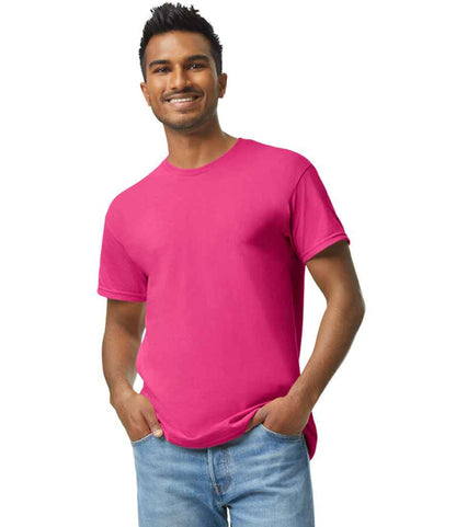 Gildan GD05 Heliconia Model -  Ready to be Embroidered and Printed by Custard Workwear - Cheap Personalised and Customised Workwear in Nottinghamshire, Derbyshire and Leicestershire
