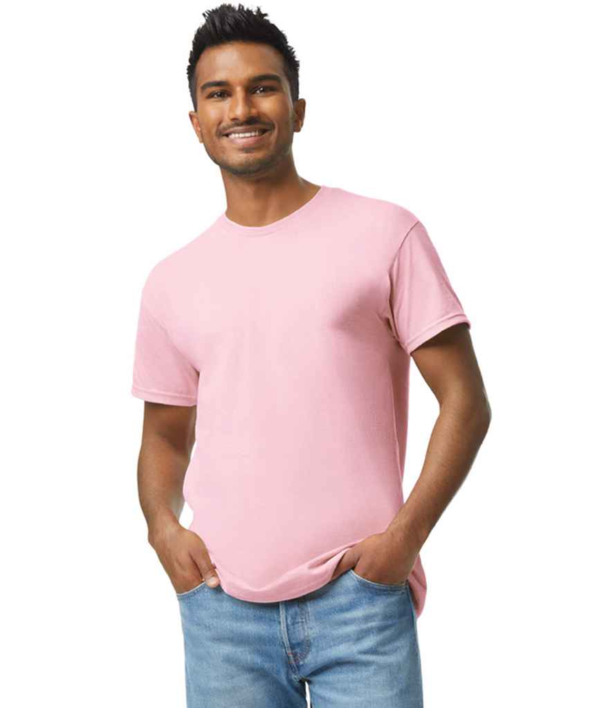 Gildan GD05 Light Pink Model -  Ready to be Embroidered and Printed by Custard Workwear - Cheap Personalised and Customised Workwear in Nottinghamshire, Derbyshire and Leicestershire