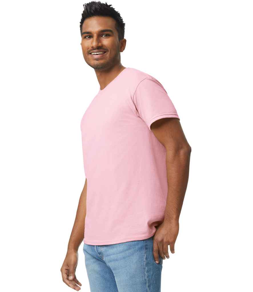 Gildan GD05 Light Pink Model -  Ready to be Embroidered and Printed by Custard Workwear - Cheap Personalised and Customised Workwear in Nottinghamshire, Derbyshire and Leicestershire