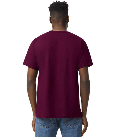 Gildan GD05 Maroon Model -  Ready to be Embroidered and Printed by Custard Workwear - Cheap Personalised and Customised Workwear in Nottinghamshire, Derbyshire and Leicestershire