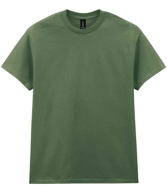 Gildan GD05 Military Green Front -  Ready to be Embroidered and Printed by Custard Workwear - Cheap Personalised and Customised Workwear in Nottinghamshire, Derbyshire and Leicestershire