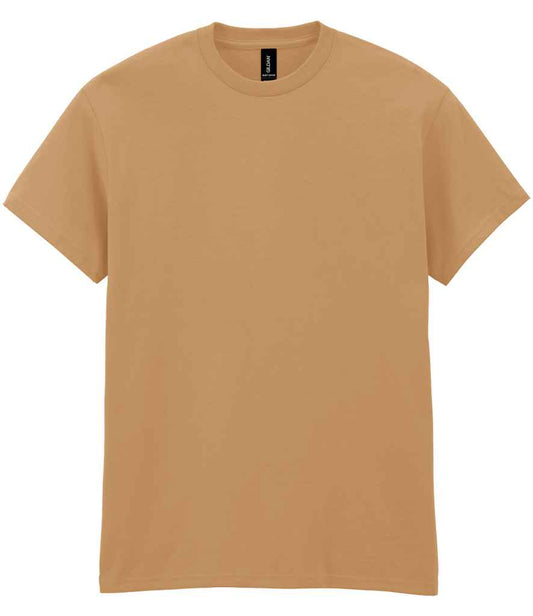 Gildan GD05 Old Gold Front -  Ready to be Embroidered and Printed by Custard Workwear - Cheap Personalised and Customised Workwear in Nottinghamshire, Derbyshire and Leicestershire