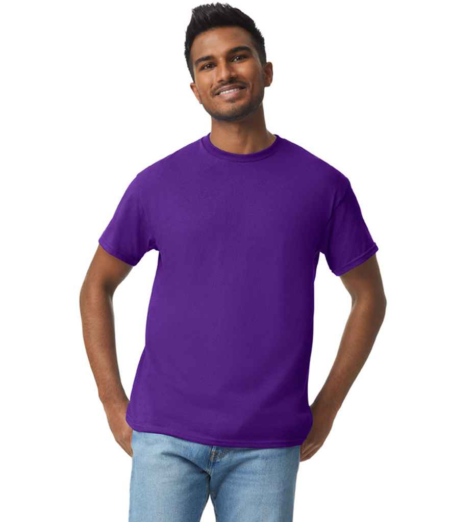 Gildan GD05 Purple Model -  Ready to be Embroidered and Printed by Custard Workwear - Cheap Personalised and Customised Workwear in Nottinghamshire, Derbyshire and Leicestershire