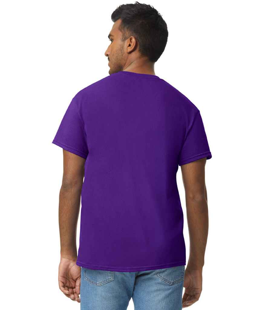 Gildan GD05 Purple Model -  Ready to be Embroidered and Printed by Custard Workwear - Cheap Personalised and Customised Workwear in Nottinghamshire, Derbyshire and Leicestershire