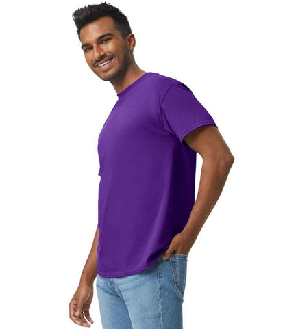 Gildan GD05 Purple Model -  Ready to be Embroidered and Printed by Custard Workwear - Cheap Personalised and Customised Workwear in Nottinghamshire, Derbyshire and Leicestershire