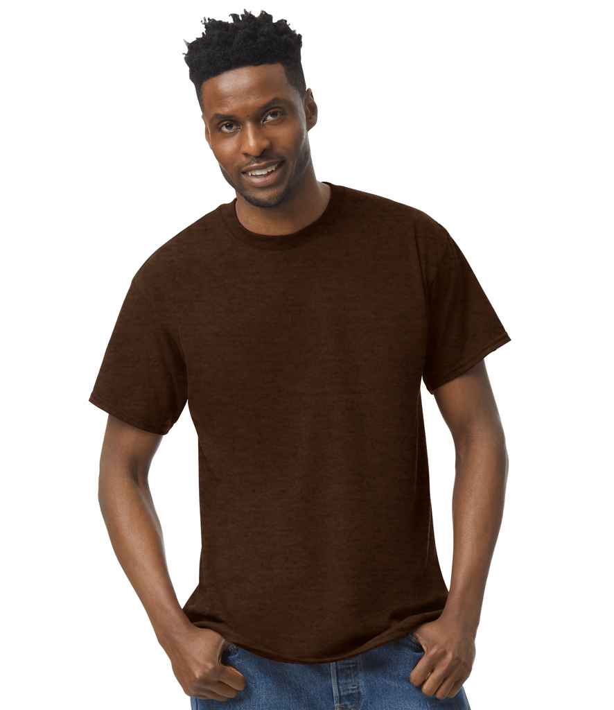 Gildan GD05 Russet Model -  Ready to be Embroidered and Printed by Custard Workwear - Cheap Personalised and Customised Workwear in Nottinghamshire, Derbyshire and Leicestershire