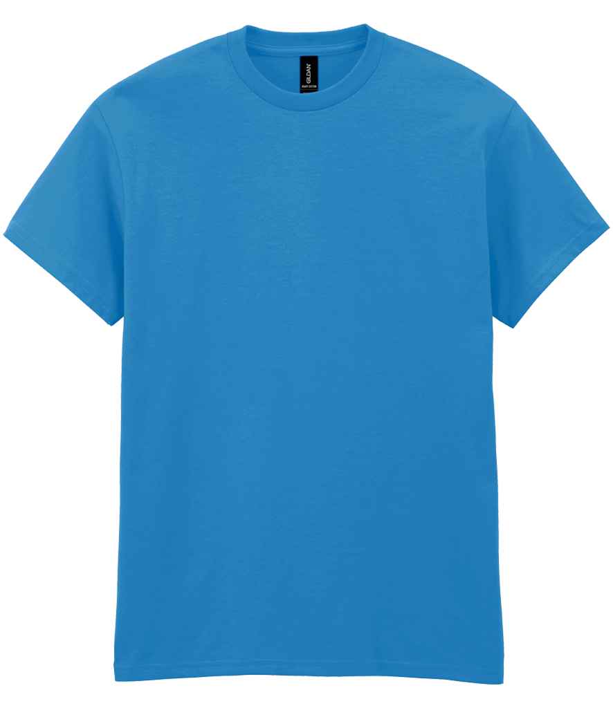 Gildan GD05 Sapphire Blue Front -  Ready to be Embroidered and Printed by Custard Workwear - Cheap Personalised and Customised Workwear in Nottinghamshire, Derbyshire and Leicestershire