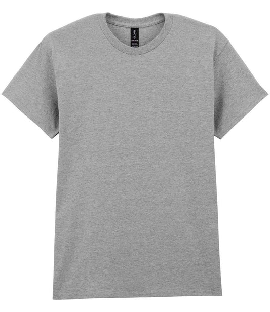 Gildan GD05 Sport Grey Front -  Ready to be Embroidered and Printed by Custard Workwear - Cheap Personalised and Customised Workwear in Nottinghamshire, Derbyshire and Leicestershire
