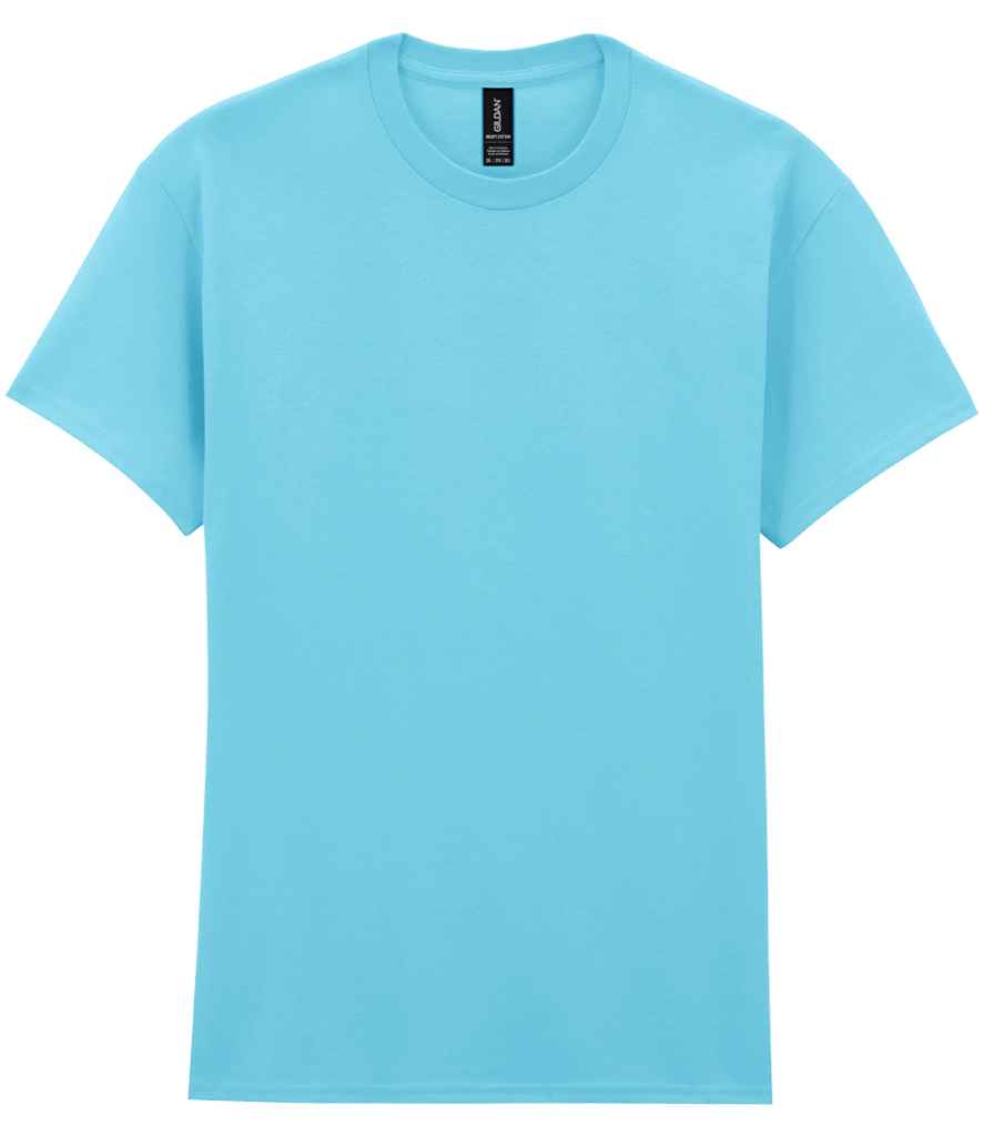 Gildan GD05 Sky Blue Front -  Ready to be Embroidered and Printed by Custard Workwear - Cheap Personalised and Customised Workwear in Nottinghamshire, Derbyshire and Leicestershire