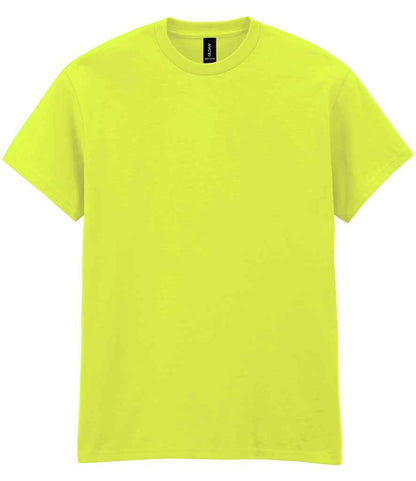 Gildan GD05 Safety Green Front -  Ready to be Embroidered and Printed by Custard Workwear - Cheap Personalised and Customised Workwear in Nottinghamshire, Derbyshire and Leicestershire