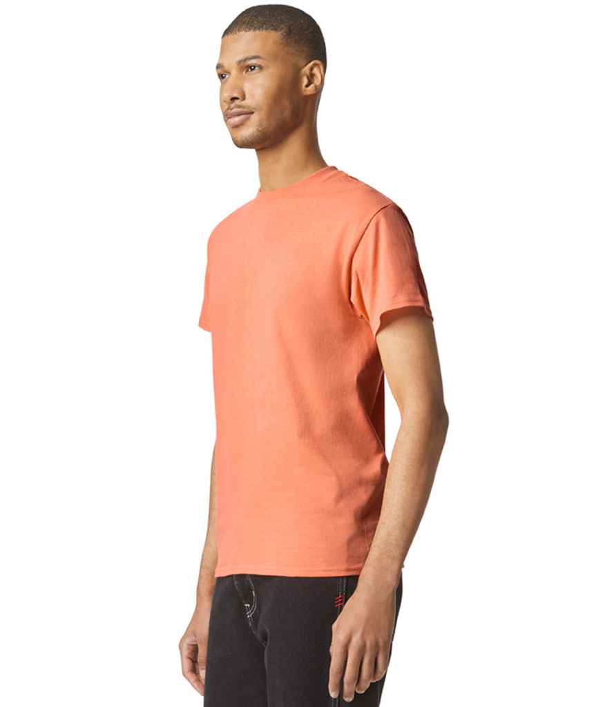 Gildan GD05 Tangerine Model -  Ready to be Embroidered and Printed by Custard Workwear - Cheap Personalised and Customised Workwear in Nottinghamshire, Derbyshire and Leicestershire