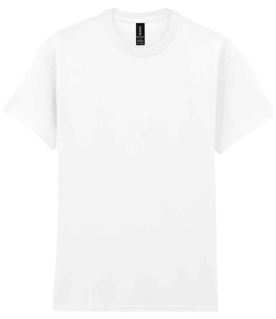 Gildan GD05 White Front -  Ready to be Embroidered and Printed by Custard Workwear - Cheap Personalised and Customised Workwear in Nottinghamshire, Derbyshire and Leicestershire