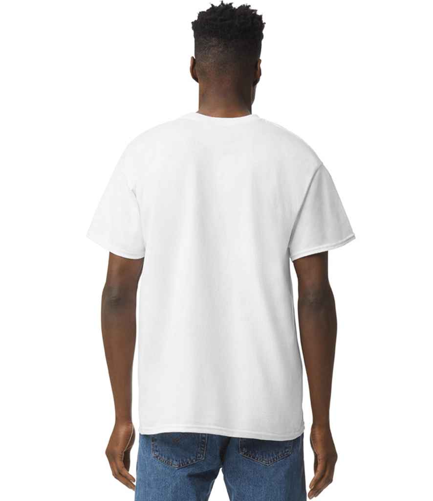 Gildan GD05 White Model -  Ready to be Embroidered and Printed by Custard Workwear - Cheap Personalised and Customised Workwear in Nottinghamshire, Derbyshire and Leicestershire