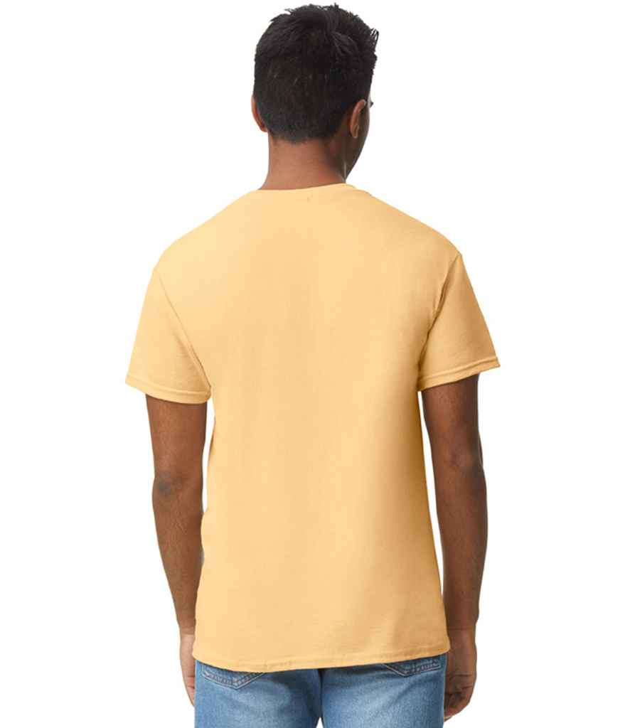 Gildan GD05 Yellow Haze Model -  Ready to be Embroidered and Printed by Custard Workwear - Cheap Personalised and Customised Workwear in Nottinghamshire, Derbyshire and Leicestershire