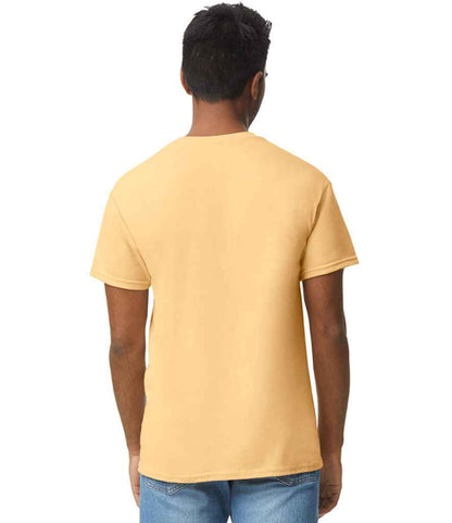 Gildan GD05 Yellow Haze Model -  Ready to be Embroidered and Printed by Custard Workwear - Cheap Personalised and Customised Workwear in Nottinghamshire, Derbyshire and Leicestershire