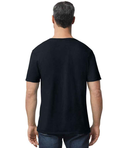 Gildan GD10 Black Model -  Ready to be Printed by Custard Workwear - Cheap Personalised and Customised Workwear in Nottinghamshire, Derbyshire and Leicestershire