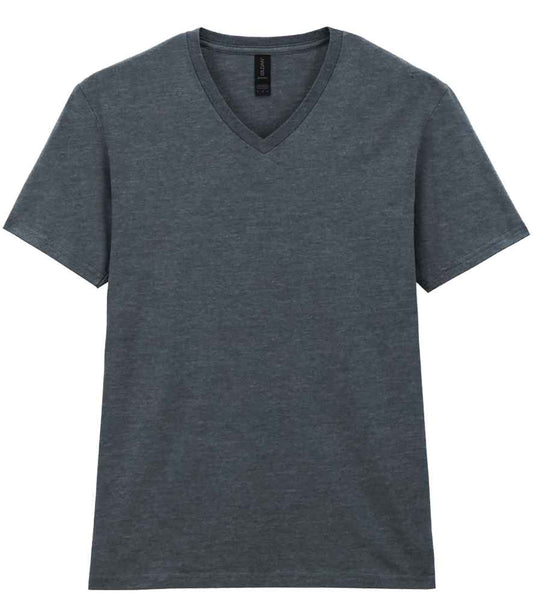Gildan GD10 Dark Heather Front -  Ready to be Printed by Custard Workwear - Cheap Personalised and Customised Workwear in Nottinghamshire, Derbyshire and Leicestershire