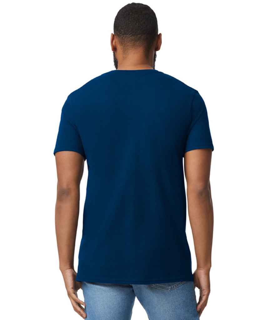 Gildan GD10 Navy Model -  Ready to be Printed by Custard Workwear - Cheap Personalised and Customised Workwear in Nottinghamshire, Derbyshire and Leicestershire