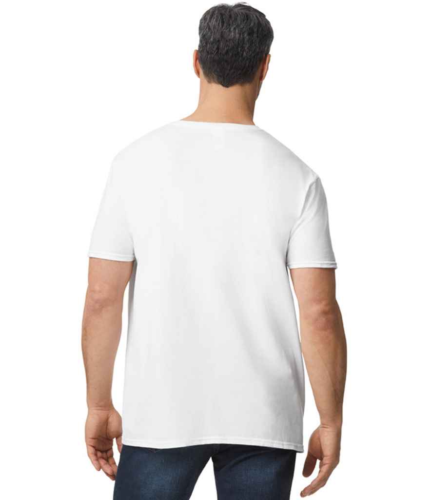 Gildan GD10 White Model -  Ready to be Printed by Custard Workwear - Cheap Personalised and Customised Workwear in Nottinghamshire, Derbyshire and Leicestershire