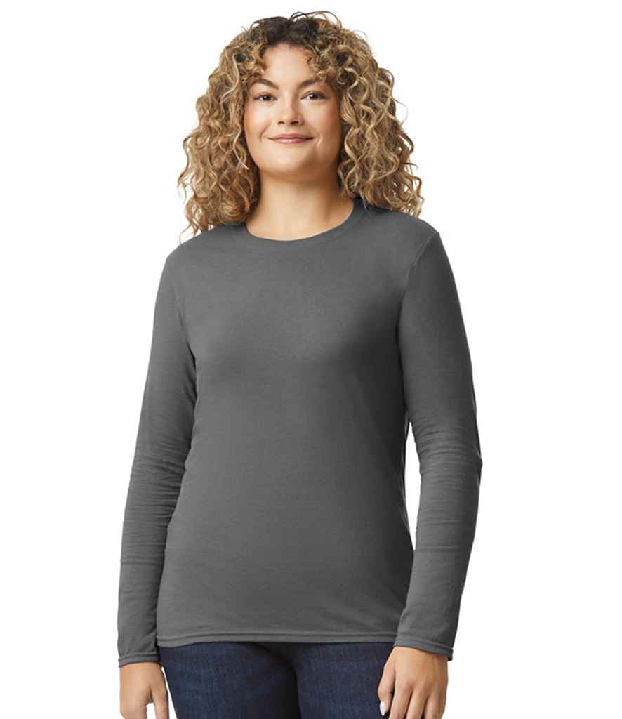 Gildan GD11 Charcoal Model -  Ready to be Printed by Custard Workwear - Cheap Personalised and Customised Workwear in Nottinghamshire, Derbyshire and Leicestershire