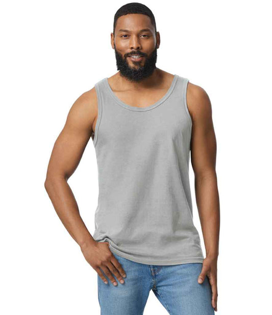 Gildan GD12 Sport Grey Model -  Ready to be Printed by Custard Workwear - Cheap Personalised and Customised Workwear in Nottinghamshire, Derbyshire and Leicestershire