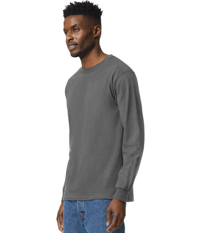 Gildan GD14 Charcoal Model -  Ready to be Embroidered and Printed by Custard Workwear - Cheap Personalised and Customised Workwear in Nottinghamshire, Derbyshire and Leicestershire