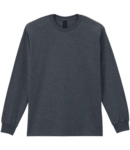 Gildan GD14 Dark Heather Front -  Ready to be Embroidered and Printed by Custard Workwear - Cheap Personalised and Customised Workwear in Nottinghamshire, Derbyshire and Leicestershire