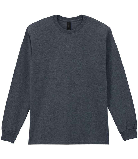 Gildan GD14 Dark Heather Front -  Ready to be Embroidered and Printed by Custard Workwear - Cheap Personalised and Customised Workwear in Nottinghamshire, Derbyshire and Leicestershire