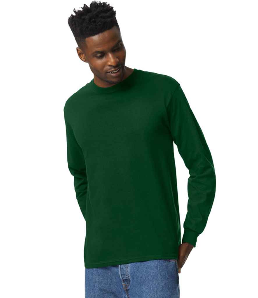 Gildan GD14 Forest Green Model -  Ready to be Embroidered and Printed by Custard Workwear - Cheap Personalised and Customised Workwear in Nottinghamshire, Derbyshire and Leicestershire
