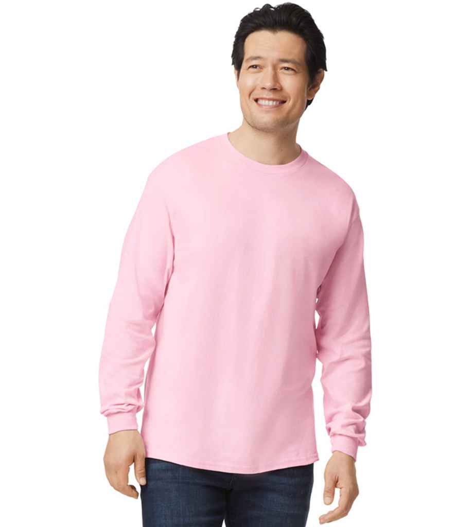 Gildan GD14 Light Pink Model -  Ready to be Embroidered and Printed by Custard Workwear - Cheap Personalised and Customised Workwear in Nottinghamshire, Derbyshire and Leicestershire