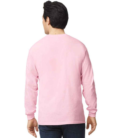 Gildan GD14 Light Pink Model -  Ready to be Embroidered and Printed by Custard Workwear - Cheap Personalised and Customised Workwear in Nottinghamshire, Derbyshire and Leicestershire