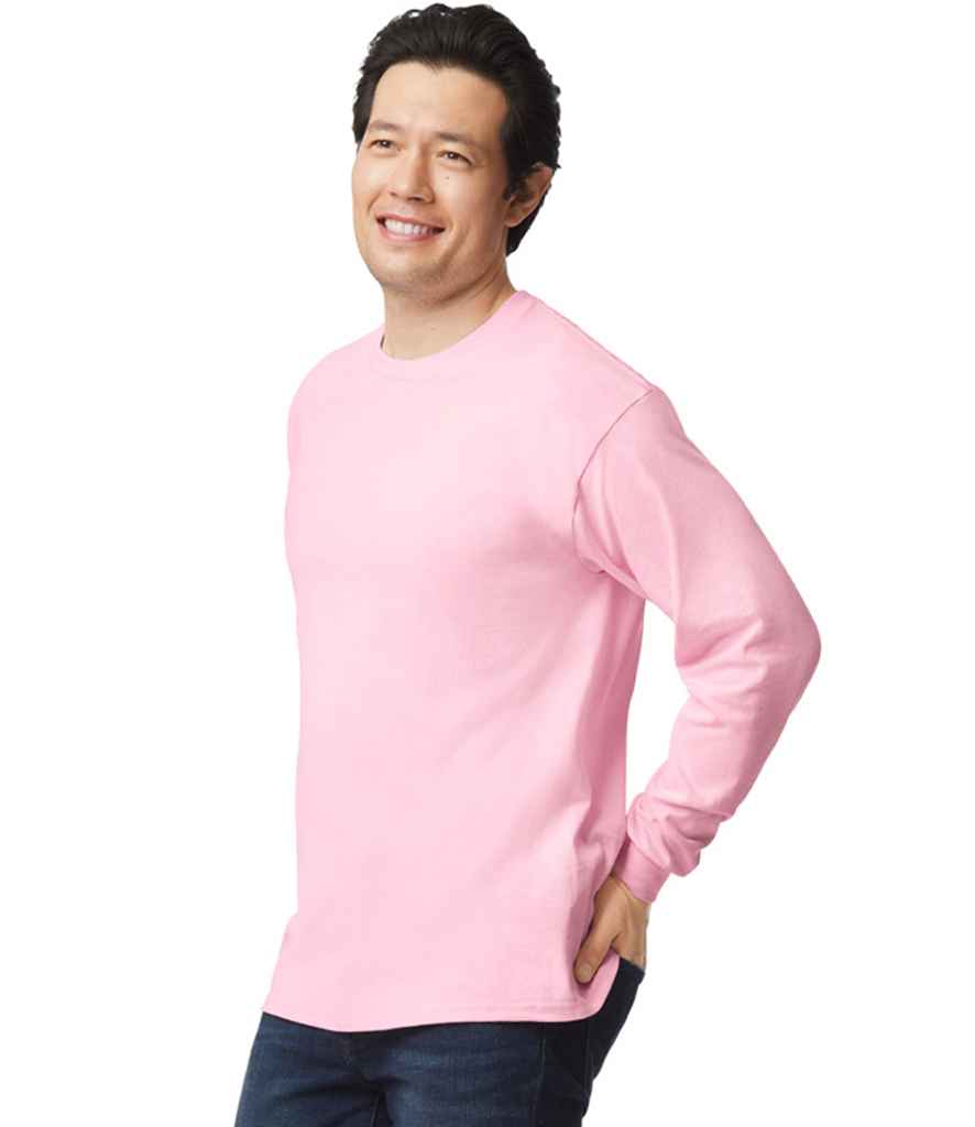 Gildan GD14 Light Pink Model -  Ready to be Embroidered and Printed by Custard Workwear - Cheap Personalised and Customised Workwear in Nottinghamshire, Derbyshire and Leicestershire