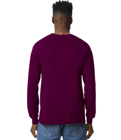 Gildan GD14 Maroon Model -  Ready to be Embroidered and Printed by Custard Workwear - Cheap Personalised and Customised Workwear in Nottinghamshire, Derbyshire and Leicestershire