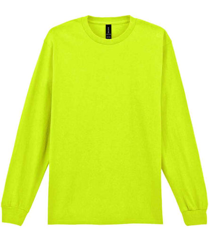Gildan GD14 Safety Green Front -  Ready to be Embroidered and Printed by Custard Workwear - Cheap Personalised and Customised Workwear in Nottinghamshire, Derbyshire and Leicestershire