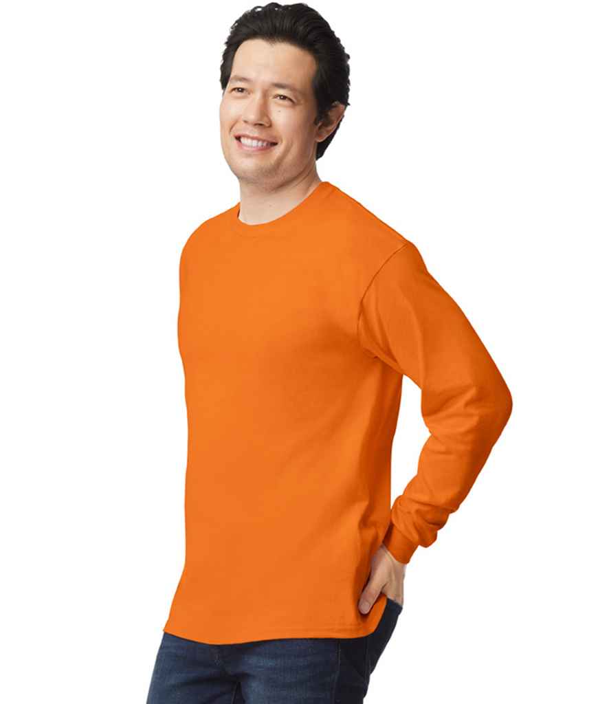Gildan GD14 S Orange Model -  Ready to be Embroidered and Printed by Custard Workwear - Cheap Personalised and Customised Workwear in Nottinghamshire, Derbyshire and Leicestershire