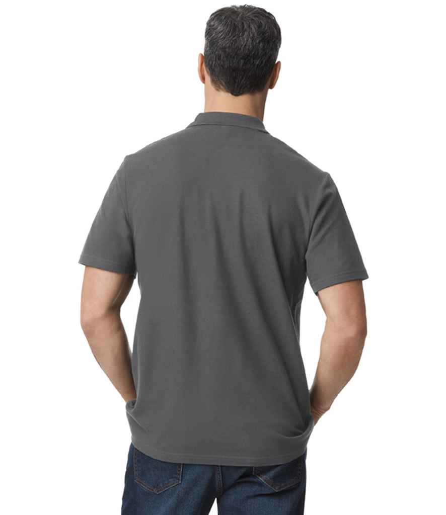 Gildan GD35 Charcoal Model -  Ready to be Embroidered and Printed by Custard Workwear - Cheap Personalised and Customised Workwear in Nottinghamshire, Derbyshire and Leicestershire