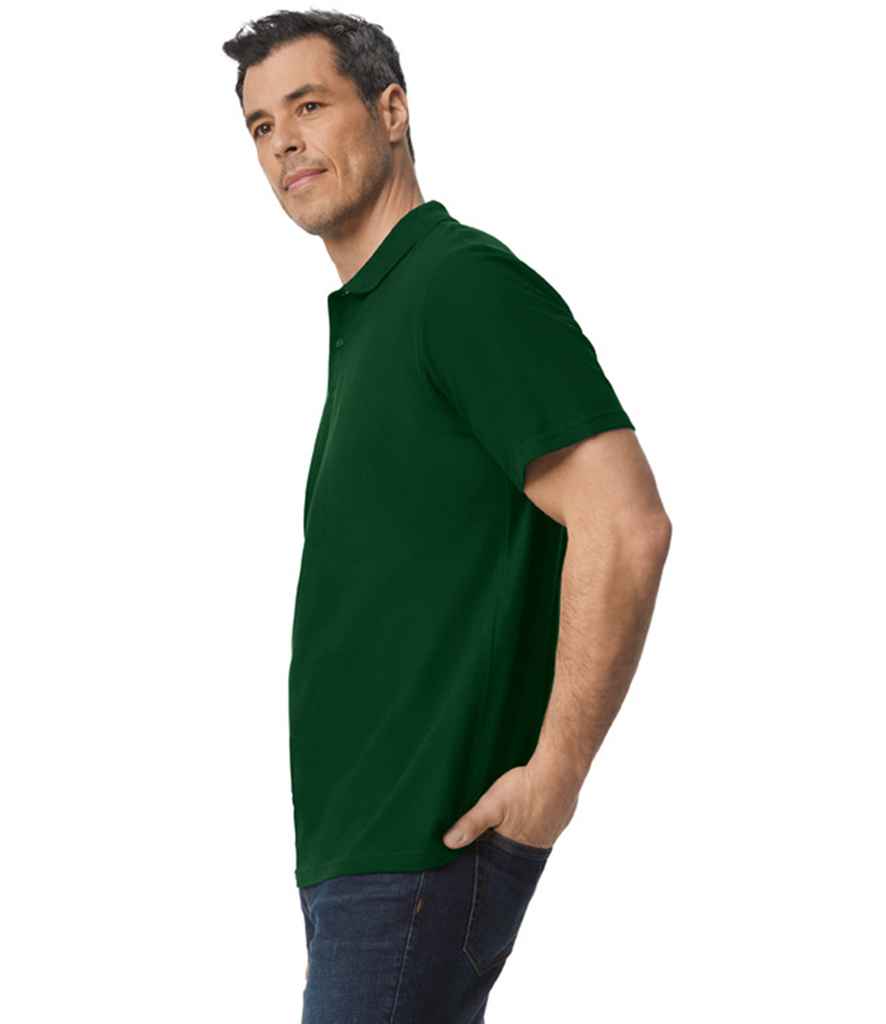 Gildan GD35 Forest Green Model -  Ready to be Embroidered and Printed by Custard Workwear - Cheap Personalised and Customised Workwear in Nottinghamshire, Derbyshire and Leicestershire