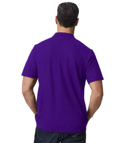 Gildan GD35 Purple Model -  Ready to be Embroidered and Printed by Custard Workwear - Cheap Personalised and Customised Workwear in Nottinghamshire, Derbyshire and Leicestershire
