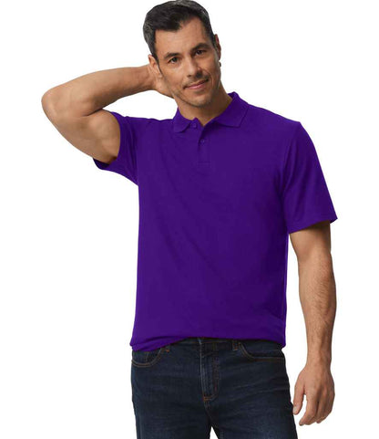Gildan GD35 Purple Model -  Ready to be Embroidered and Printed by Custard Workwear - Cheap Personalised and Customised Workwear in Nottinghamshire, Derbyshire and Leicestershire