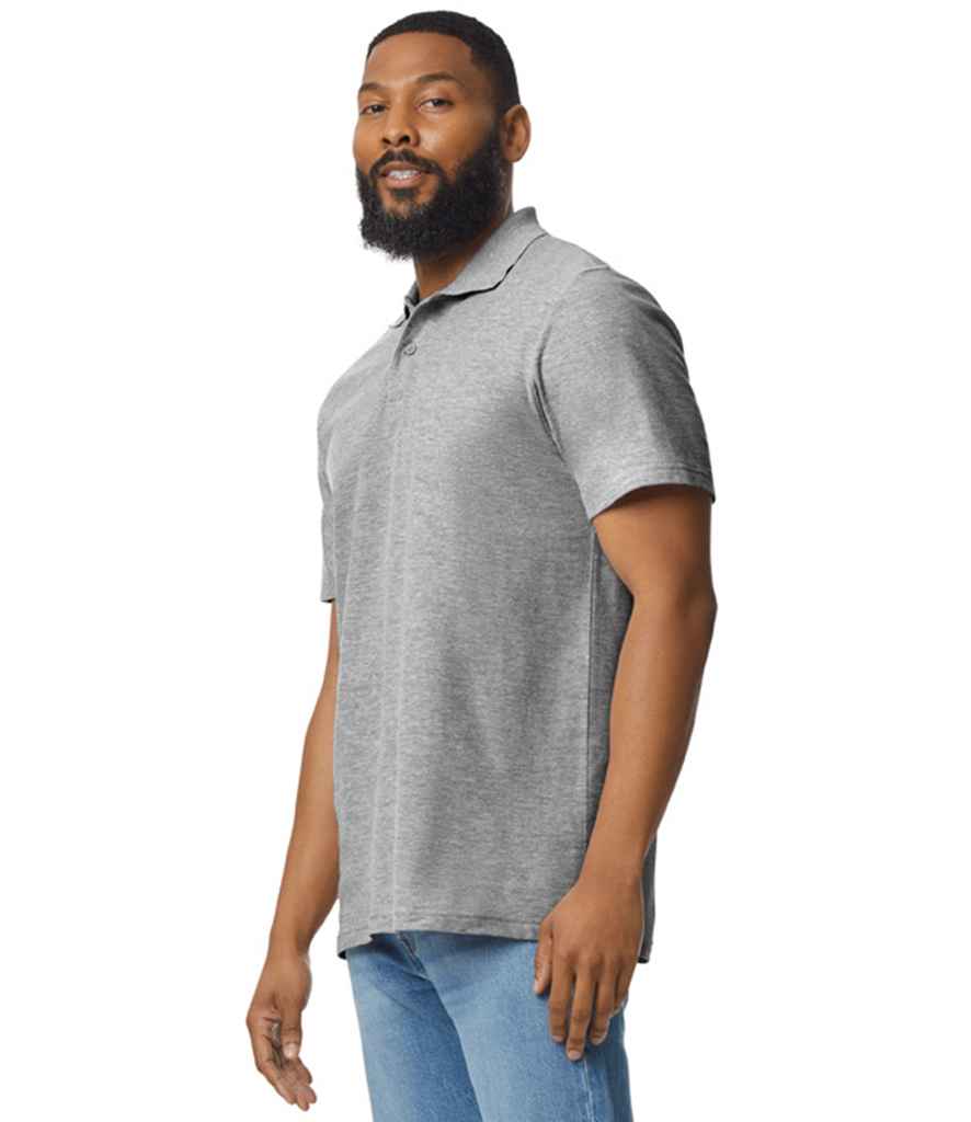 Gildan GD35 Sport Grey Model -  Ready to be Embroidered and Printed by Custard Workwear - Cheap Personalised and Customised Workwear in Nottinghamshire, Derbyshire and Leicestershire