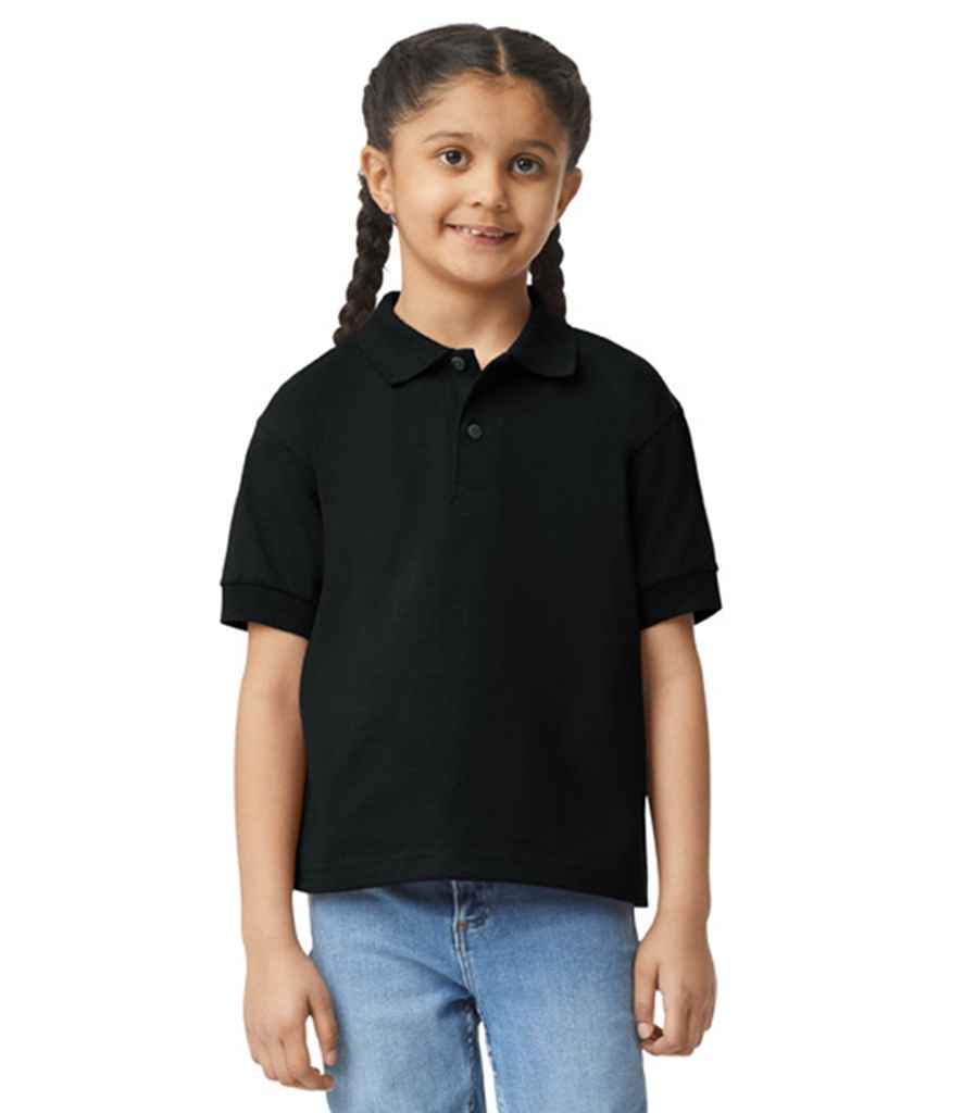 Gildan GD40B Black Model -  Ready to be Embroidered and Printed by Custard Workwear - Cheap Personalised and Customised Workwear in Nottinghamshire, Derbyshire and Leicestershire