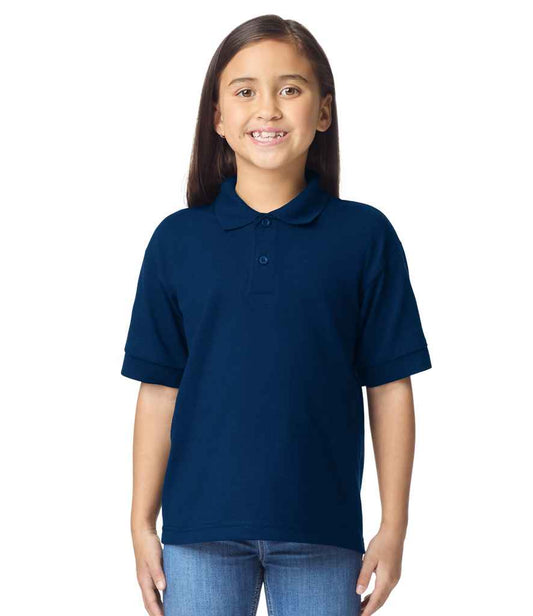 Gildan GD40B Navy Model -  Ready to be Embroidered and Printed by Custard Workwear - Cheap Personalised and Customised Workwear in Nottinghamshire, Derbyshire and Leicestershire