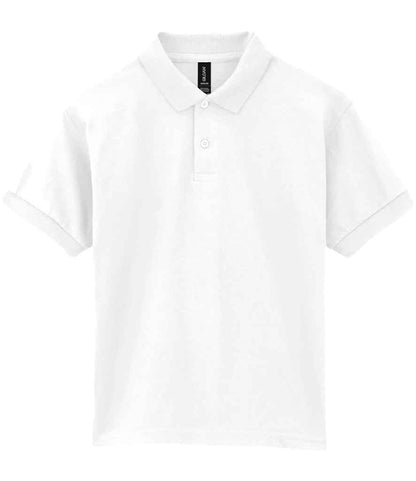 Gildan GD40B White Front -  Ready to be Embroidered and Printed by Custard Workwear - Cheap Personalised and Customised Workwear in Nottinghamshire, Derbyshire and Leicestershire