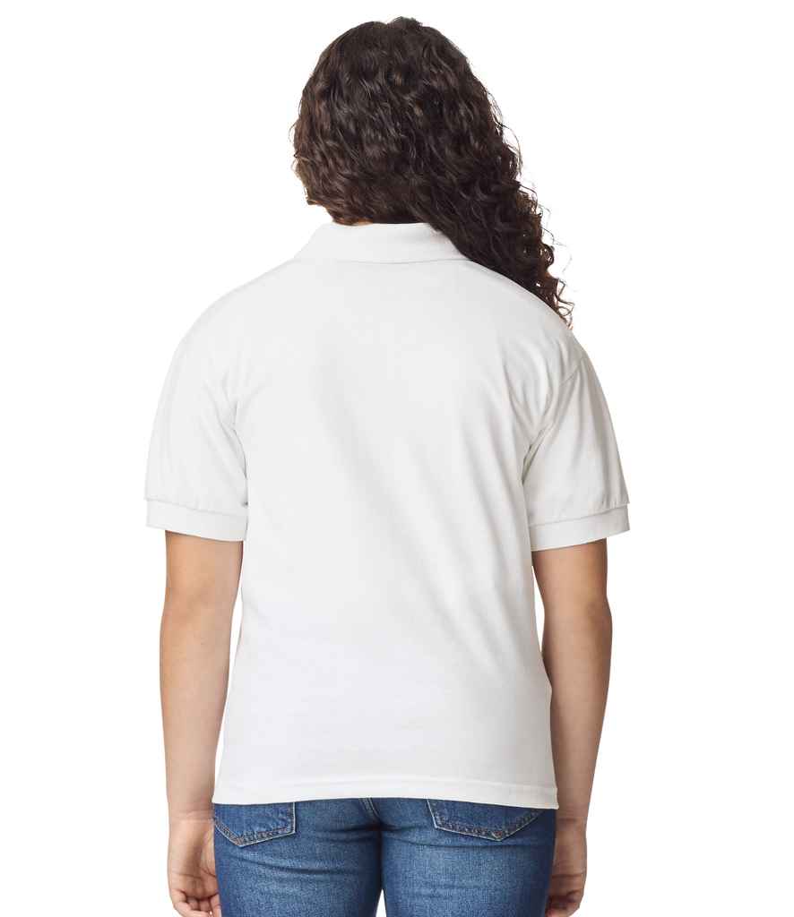 Gildan GD40B White Model -  Ready to be Embroidered and Printed by Custard Workwear - Cheap Personalised and Customised Workwear in Nottinghamshire, Derbyshire and Leicestershire