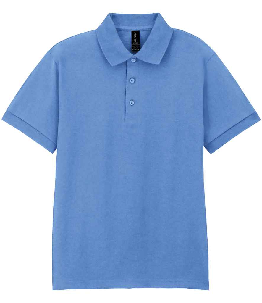Gildan GD40 Carolina Blue Front -  Ready to be Embroidered and Printed by Custard Workwear - Cheap Personalised and Customised Workwear in Nottinghamshire, Derbyshire and Leicestershire