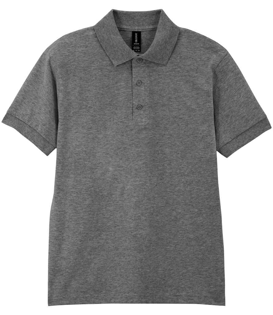Gildan GD40 Graphite Heather Front -  Ready to be Embroidered and Printed by Custard Workwear - Cheap Personalised and Customised Workwear in Nottinghamshire, Derbyshire and Leicestershire