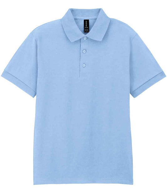 Gildan GD40 Light Blue Front -  Ready to be Embroidered and Printed by Custard Workwear - Cheap Personalised and Customised Workwear in Nottinghamshire, Derbyshire and Leicestershire