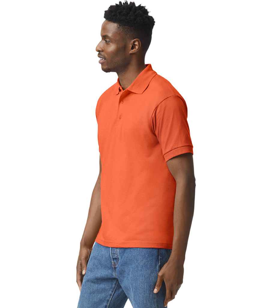 Gildan GD40 Orange Model -  Ready to be Embroidered and Printed by Custard Workwear - Cheap Personalised and Customised Workwear in Nottinghamshire, Derbyshire and Leicestershire