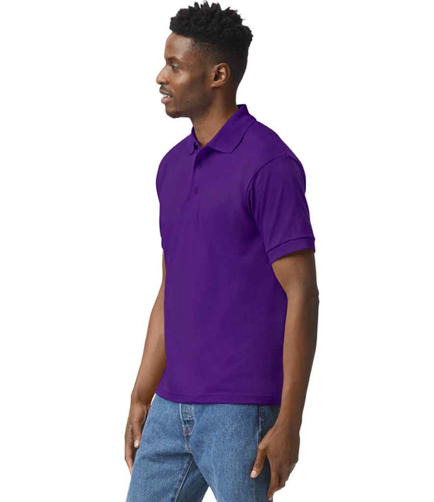 Gildan GD40 Purple Model -  Ready to be Embroidered and Printed by Custard Workwear - Cheap Personalised and Customised Workwear in Nottinghamshire, Derbyshire and Leicestershire
