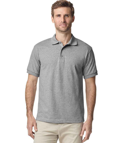 Gildan GD40 Sport Grey Model -  Ready to be Embroidered and Printed by Custard Workwear - Cheap Personalised and Customised Workwear in Nottinghamshire, Derbyshire and Leicestershire